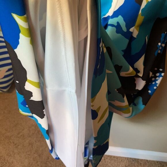NEW $134 Marc New York Abstract Floral Scuba Fit & Flare Dress sz 8 - Picture 8 of 14